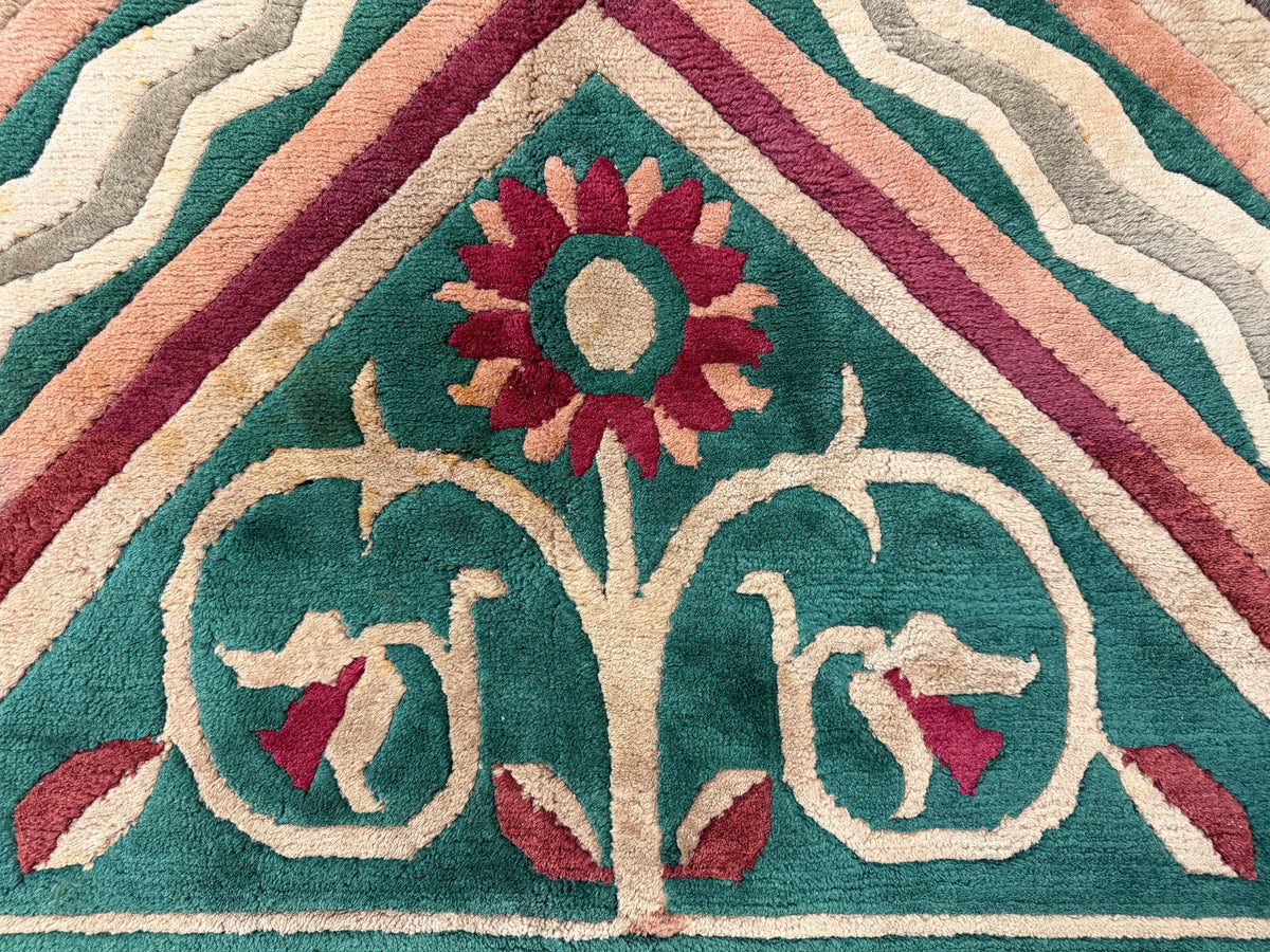 Hand-Knotted Carved Gabbeh Rug - 8'2"x10'