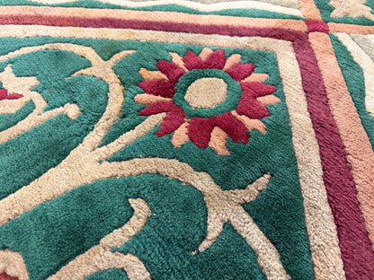 Hand-Knotted Carved Gabbeh Rug - 8'2"x10'