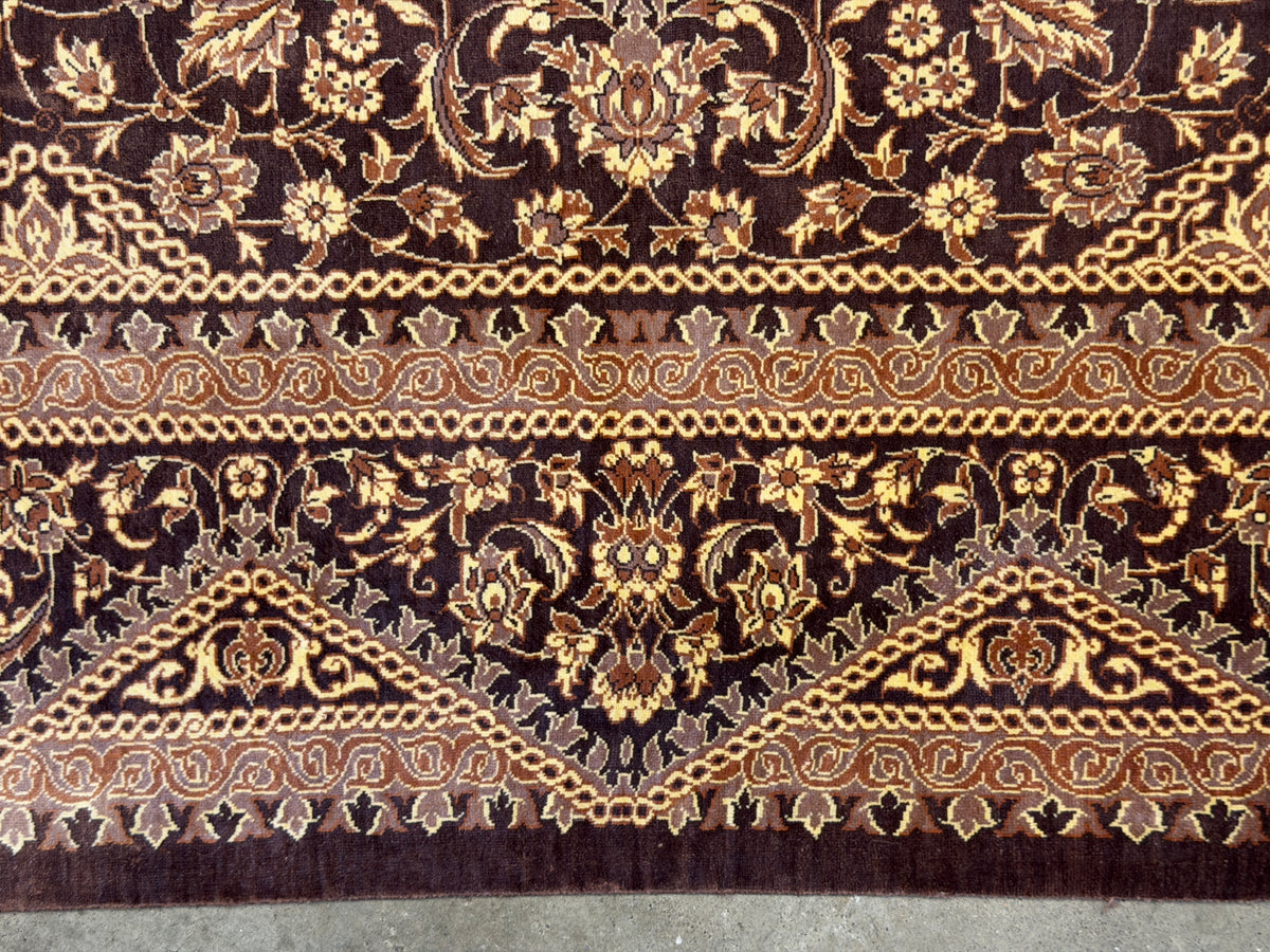 Luxurious Hand-Knotted Silk Persian Qum Rug - Signed Kazemi - 3’3”x5’1”