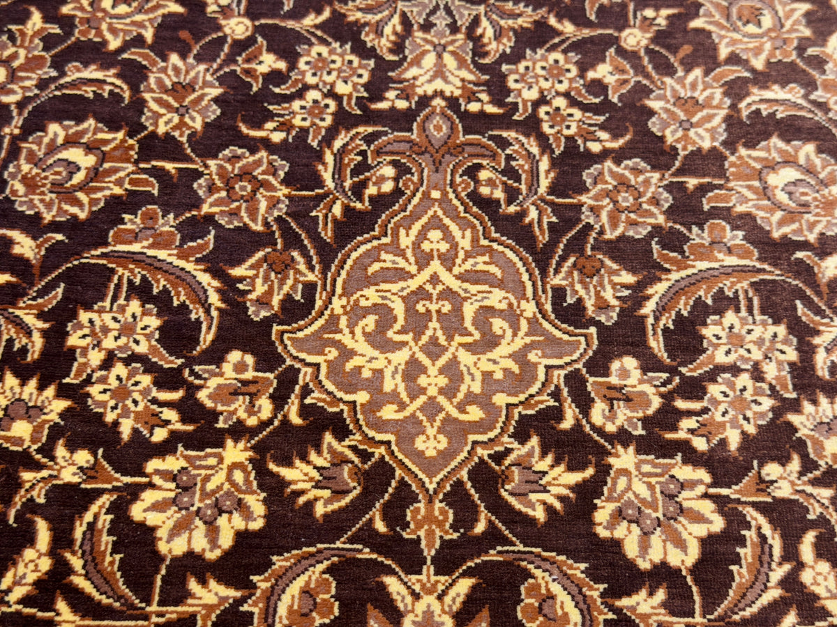 Luxurious Hand-Knotted Silk Persian Qum Rug - Signed Kazemi - 3’3”x5’1”