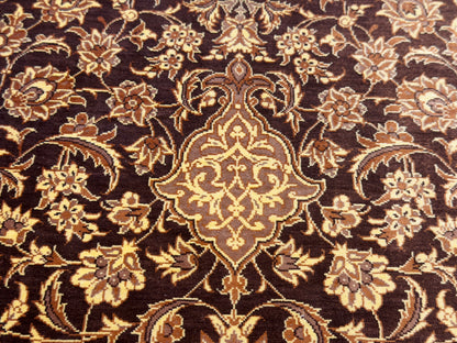 Luxurious Hand-Knotted Silk Persian Qum Rug - Signed Kazemi - 3’3”x5’1”