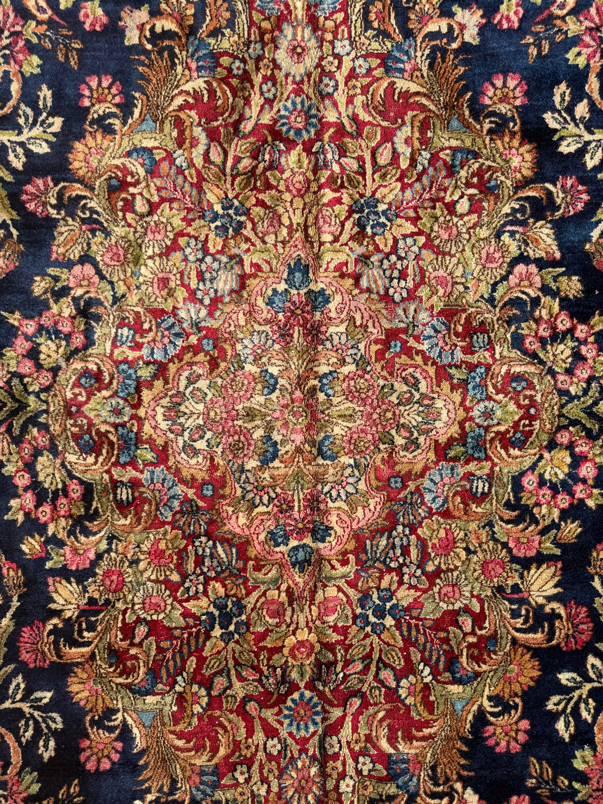Hand-Knotted Persian Kerman Rug - 10’8”x22’3”