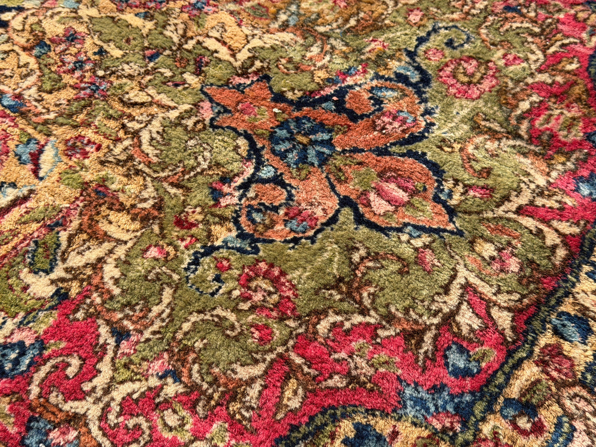 Hand-Knotted Persian Kerman Rug - 10’8”x22’3”