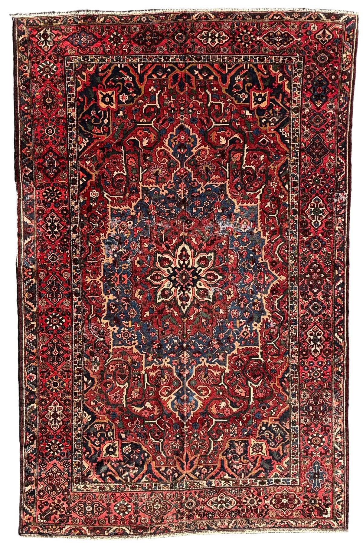 Antique Hand-Knotted Bakhtiari Rug - 10’2”x15’7”