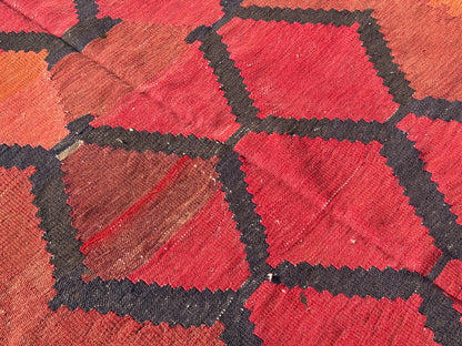 Antique Flatweave Persian Kilim Rug - 4’2”x10’8”