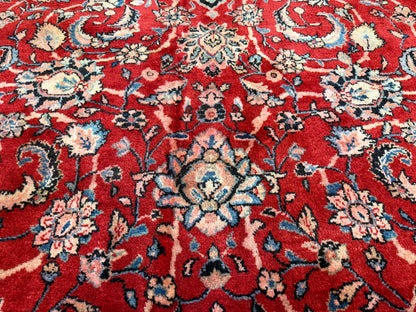 Hand-Knotted Persian Sarouk Rug - 10'7"x13'9"