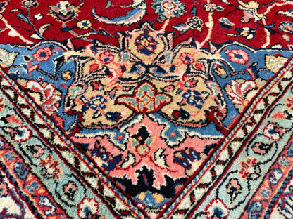 Hand-Knotted Persian Sarouk Rug - 10'7"x13'9"