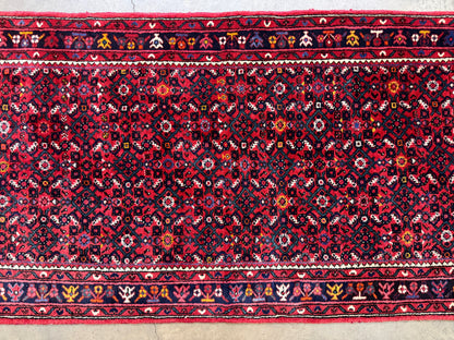 Hand-Knotted Antique Malayer Runner - 3’4"x19'2"