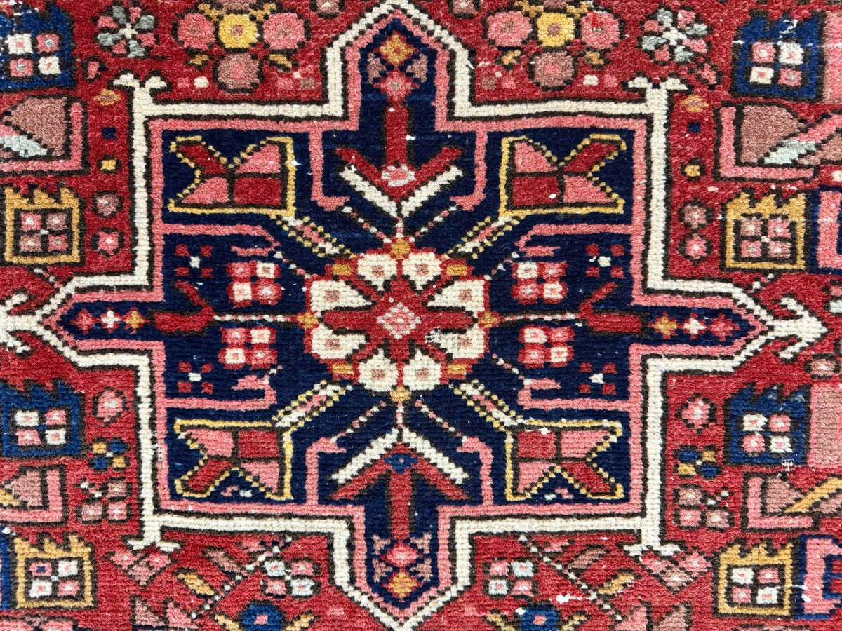 Hand-Knotted Antique Karaja Runner - 3'3"x11'