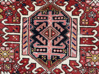 Hand-Knotted Antique Karaja Runner - 3'3"x11'