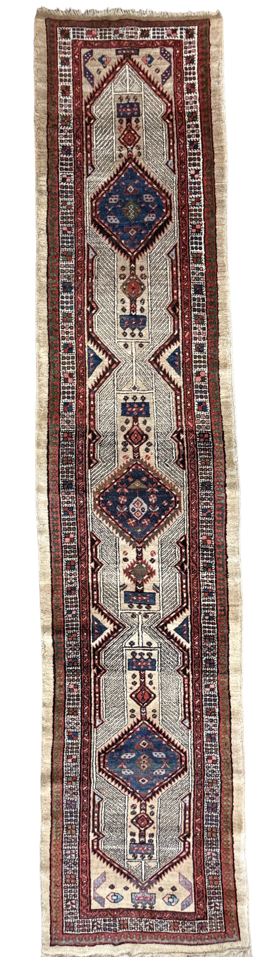 Hand-Knotted Antique Sarab Runner - 3'3"x15'3"