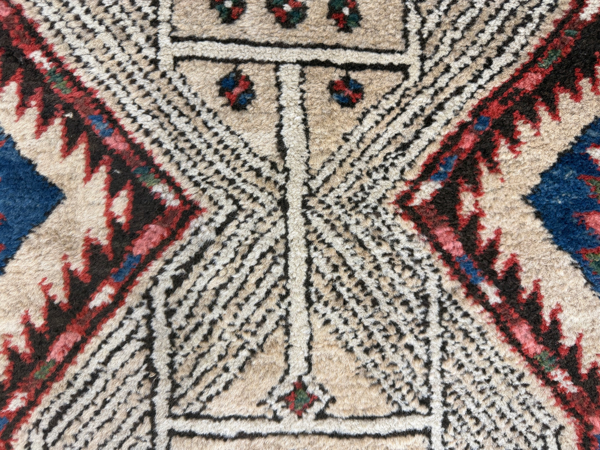 Hand-Knotted Antique Sarab Runner - 3'3"x15'3"