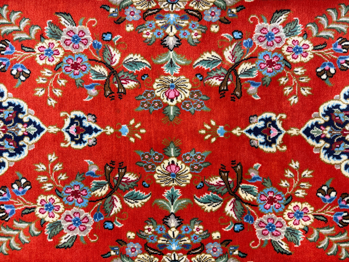 Hand-Knotted Qum Runner - 2'9"x13'8"