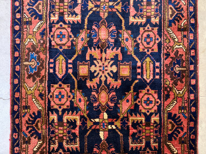Antique Hand-Knotted Malayer Runner - 3'5"x9'9"