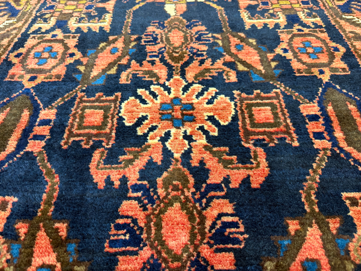 Antique Hand-Knotted Malayer Runner - 3'5"x9'9"
