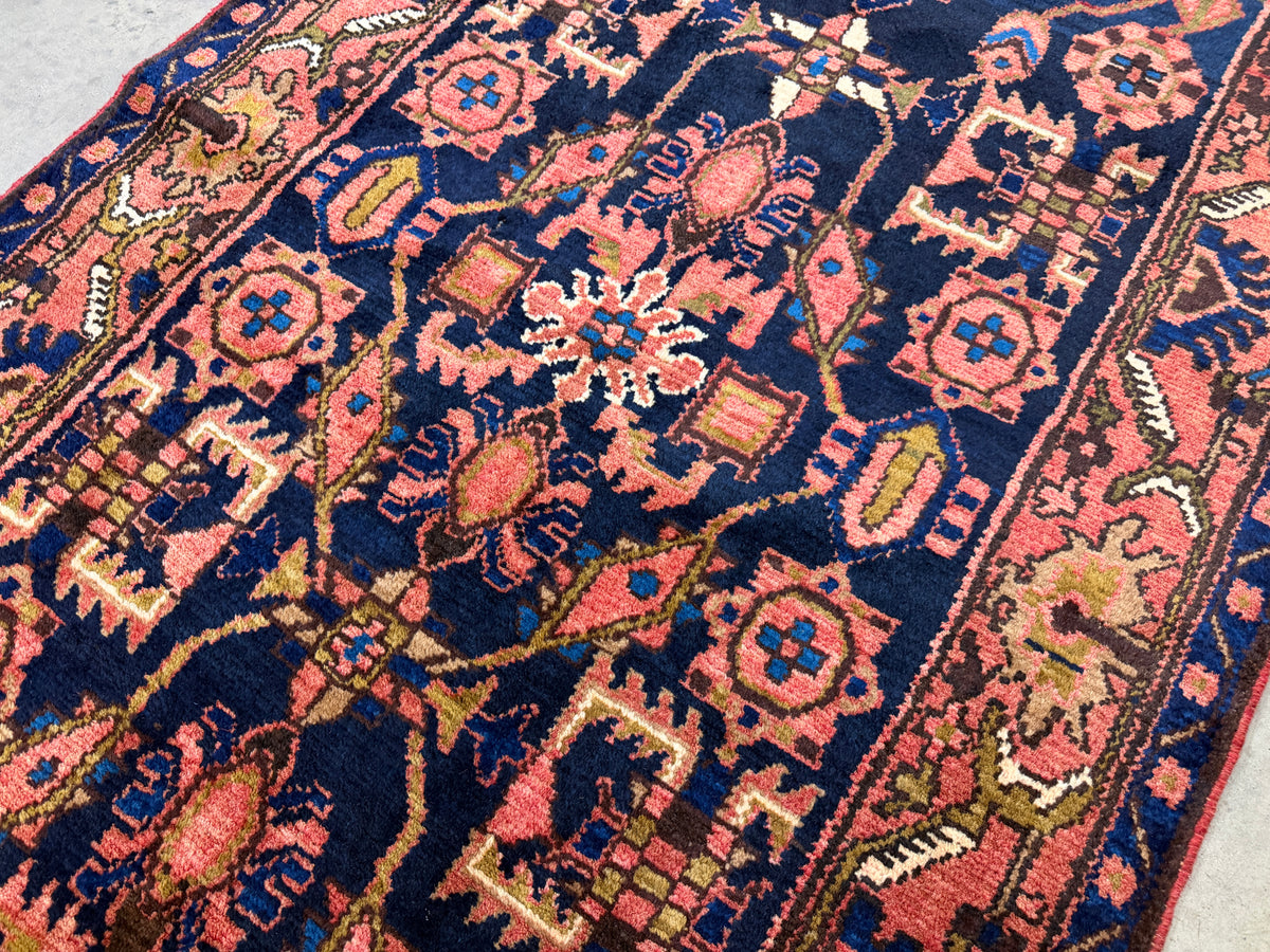 Antique Hand-Knotted Malayer Runner - 3'5"x9'9"