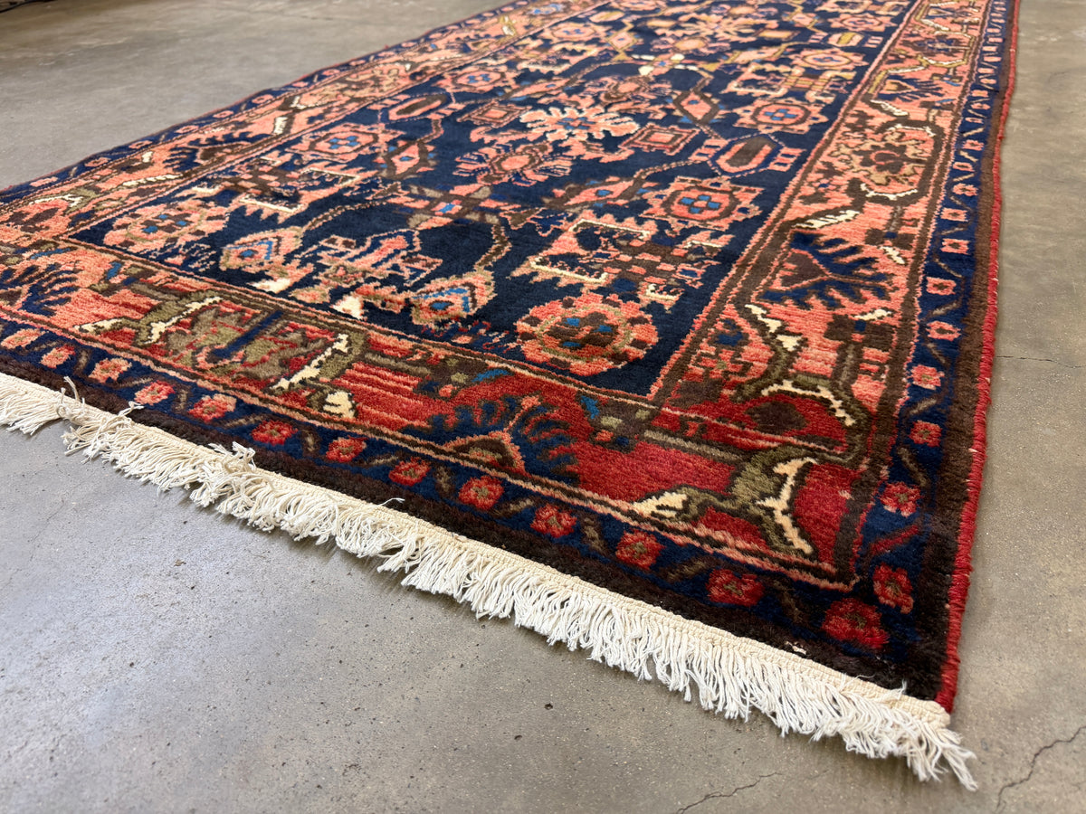Antique Hand-Knotted Malayer Runner - 3'5"x9'9"