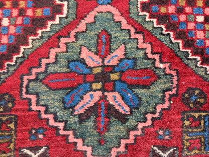 Antique Hand-Knotted Heriz Runner - 2'11"x10'10"