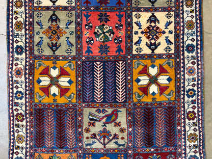 Hand-Knotted Yalemeh Runner - 3'5"x9'10"