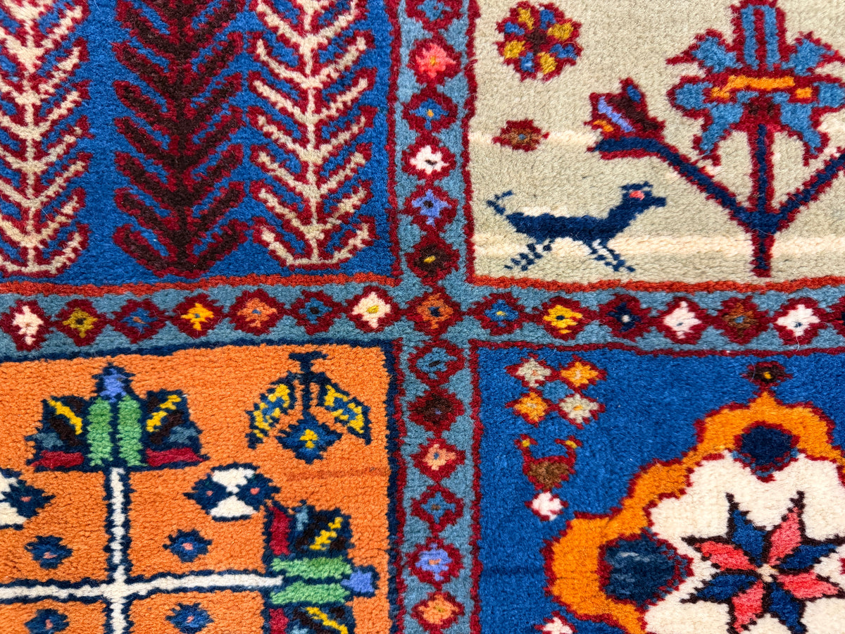 Hand-Knotted Yalemeh Runner - 3'5"x9'10"