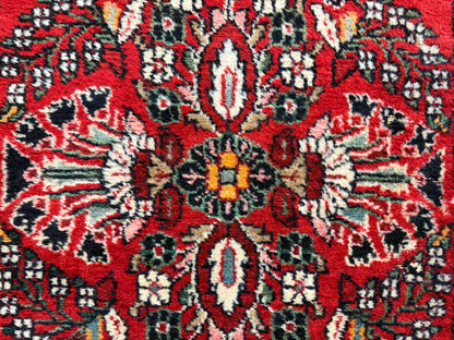 Antique Hand-Knotted Sarouk Runner - 2'7"x16'8"