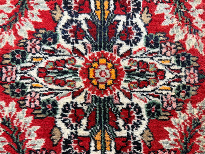 Antique Hand-Knotted Sarouk Runner - 2'7"x16'8"