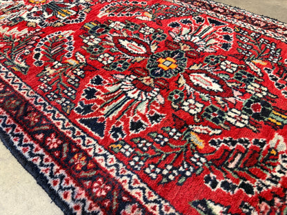 Antique Hand-Knotted Sarouk Runner - 2'7"x16'8"