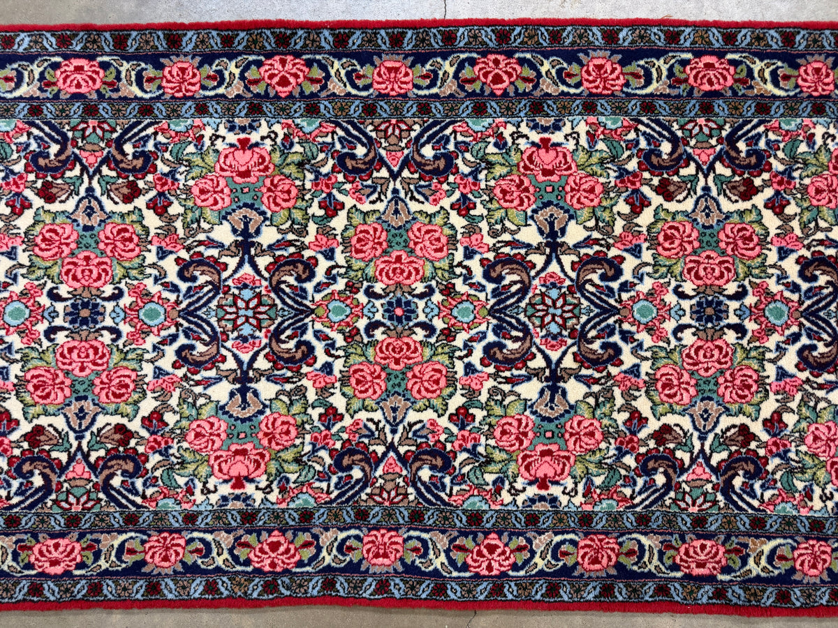 Hand-Knotted Bidjar Runner - 3'1"x13'9"