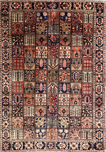 Hand-Knotted Persian Bakhtiari Rug - 8'7"x12'4"