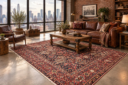 Hand-Knotted Persian Bakhtiari Rug - 10'6"x13'2"