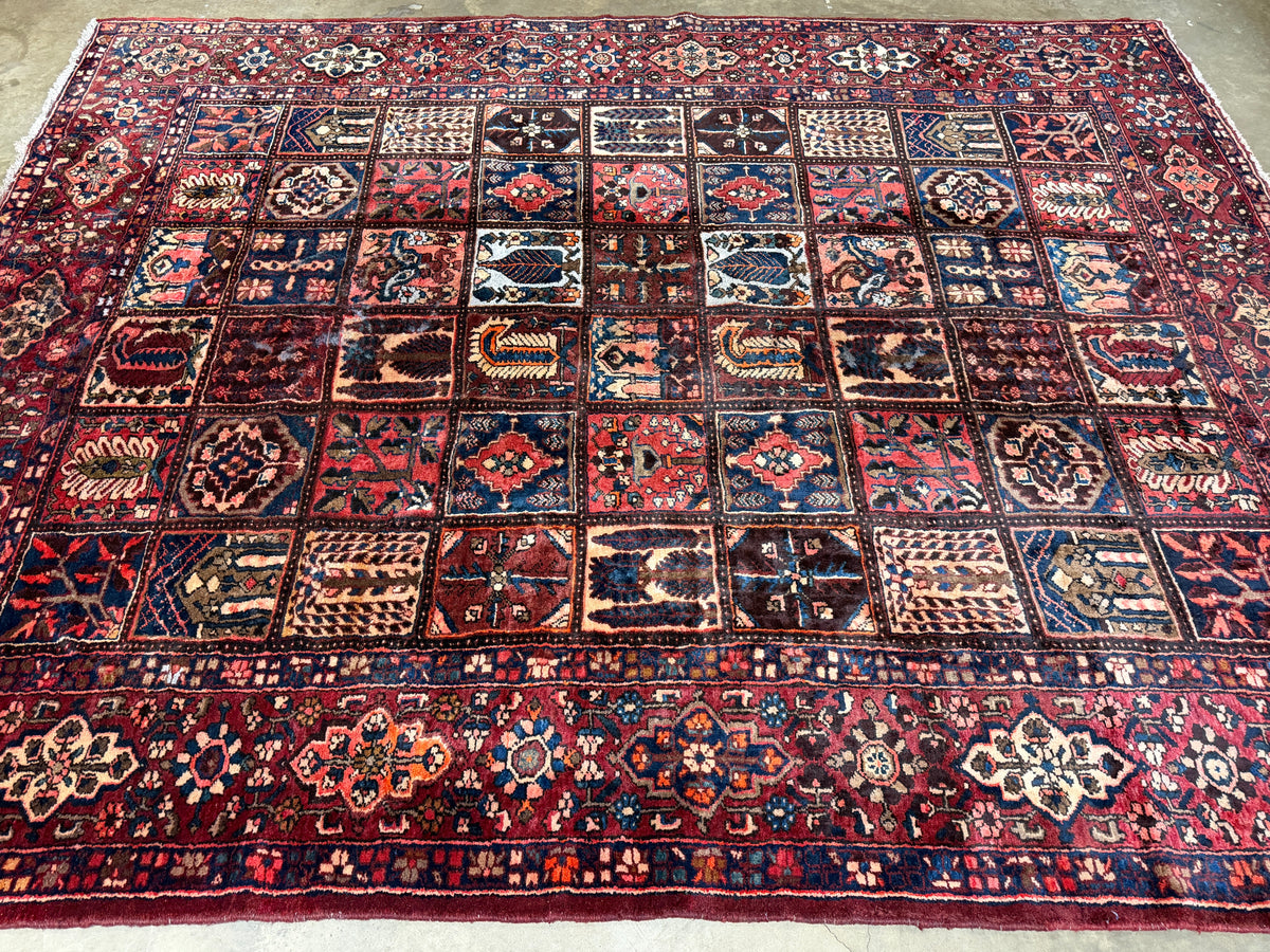 Hand-Knotted Persian Bakhtiari Rug - 9'10"x12'7"