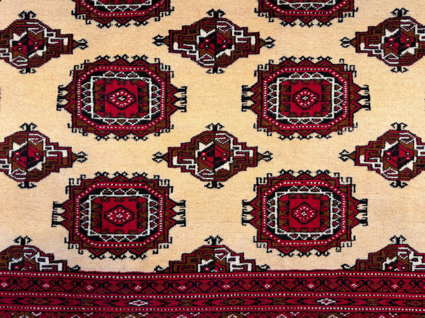 Hand-Knotted Persian Turkaman Rug - 7'x10'