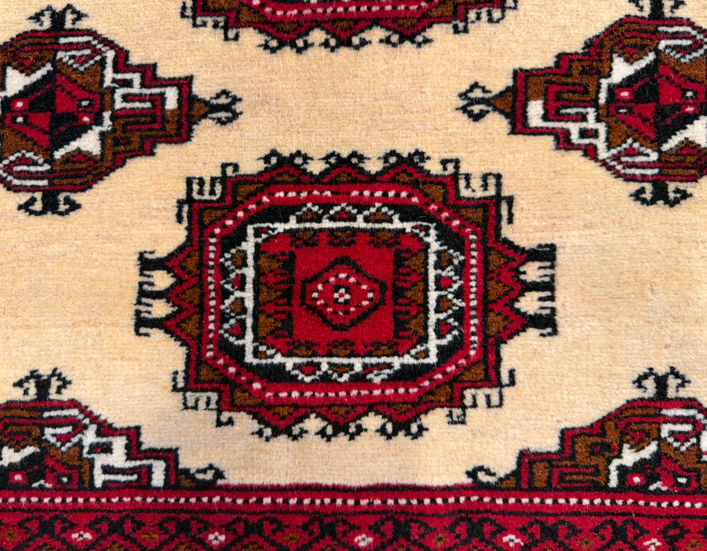 Hand-Knotted Persian Turkaman Rug - 7'x10'