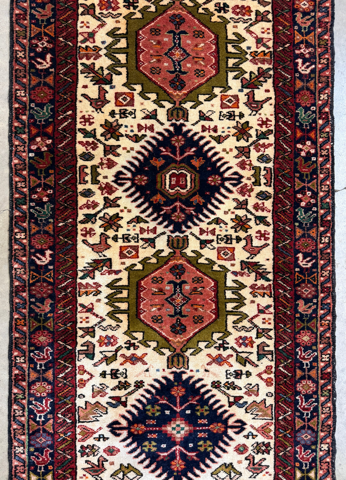 Hand-Knotted Antique Kurdish Runner - 3’3"x12'