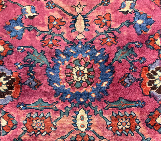Hand-Knotted Antique Heriz Runner - 2'8"x16'3"