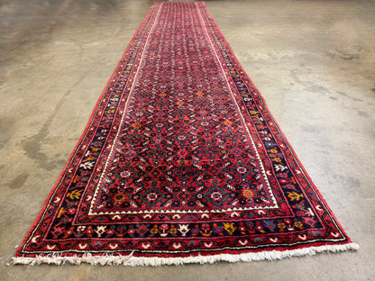 Hand-Knotted Antique Malayer Runner - 3’4"x19'2"