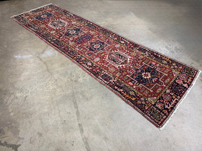 Hand-Knotted Antique Karaja Runner - 3'3"x11'
