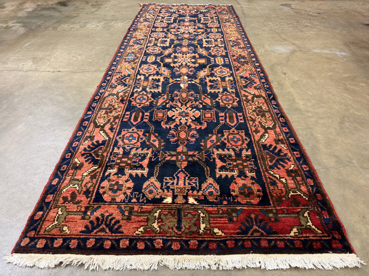 Antique Hand-Knotted Malayer Runner - 3'5"x9'9"