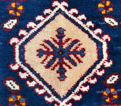 Hand-Knotted Yalemeh Runner - 3'5"x9'10"