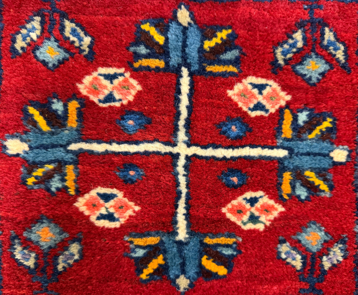Hand-Knotted Yalemeh Runner - 3'5"x9'10"