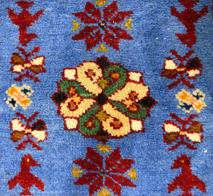 Hand-Knotted Yalemeh Runner - 3'5"x9'10"