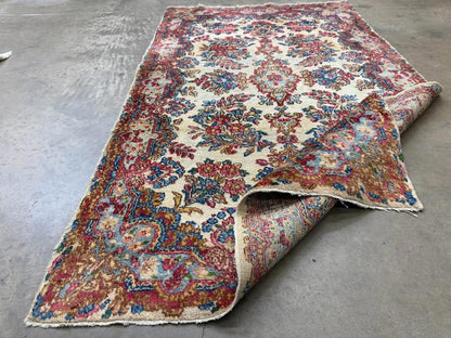 3’x4’11” Antique Persian Kerman Rug
