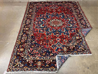 9’1”x12’ Hand-Knotted Wool Bakhtiari Rug