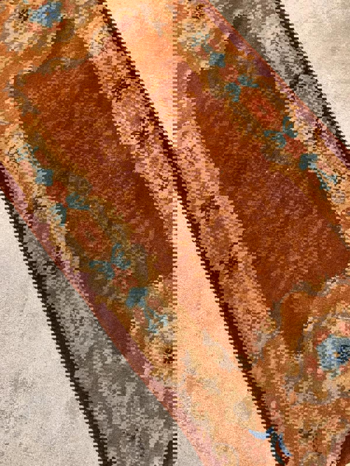 2'x4' Antique Handmade 100% Wool Rug