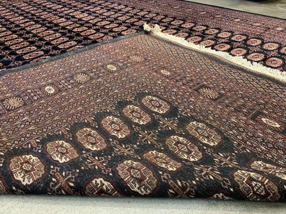 10'2"x13'3" Handmade 100% Wool Bokhara Rug