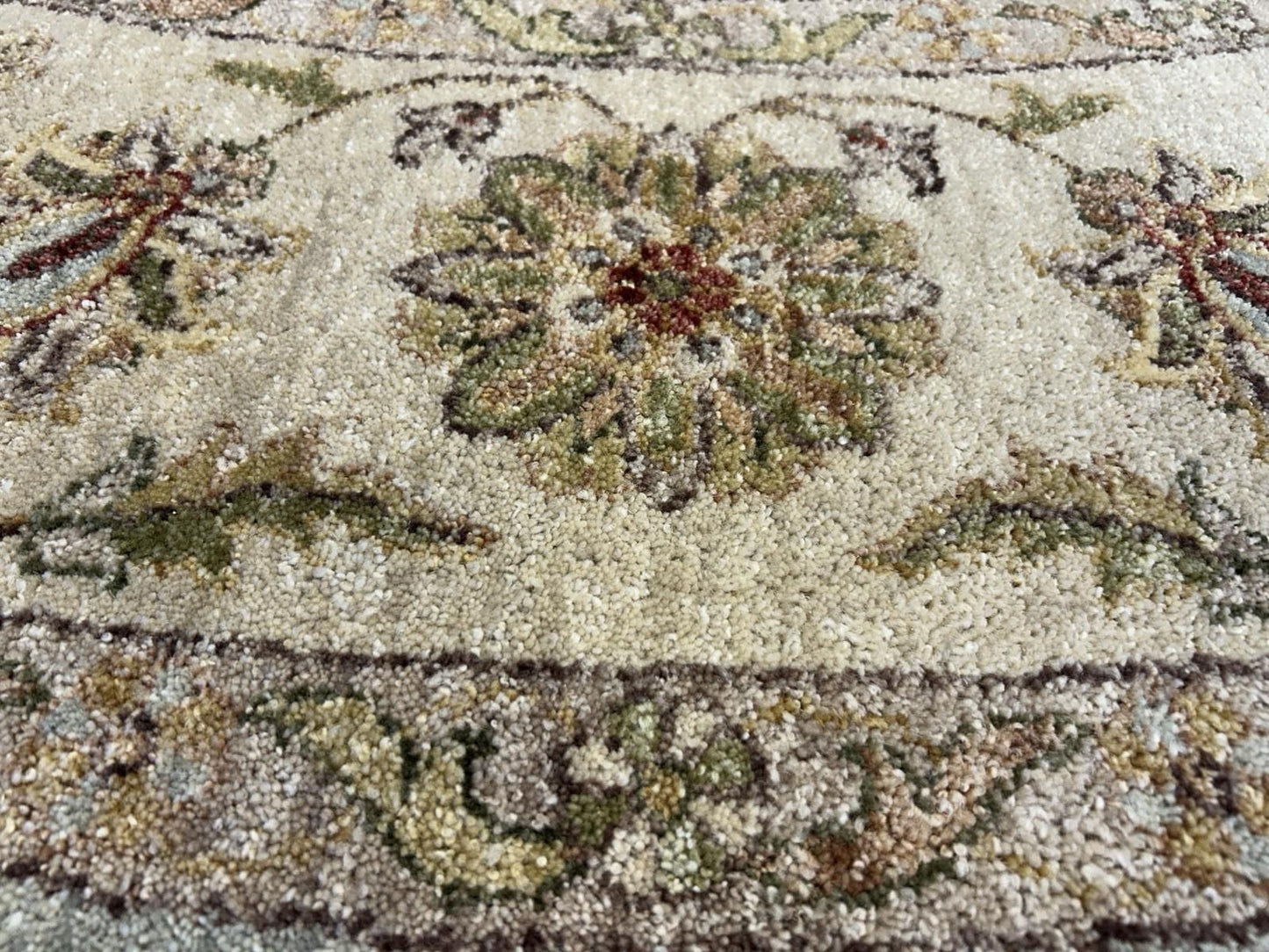 8’ Diameter Hand-knotted Wool Round Area Rug - Handmade Carpet 8x8 Green