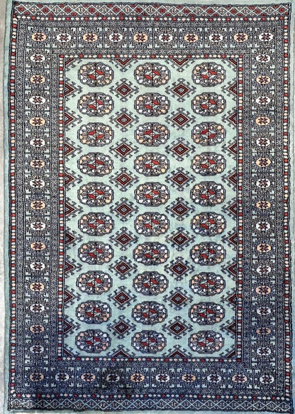 4’x6’ Hand-knotted Bokhara Area Rug