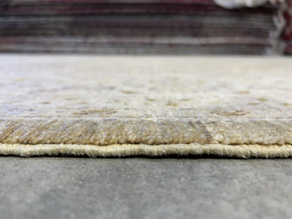 7’9”x10’10” Hand-Knotted Wool Oushak All-over Area Rug