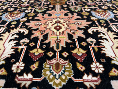 8’1”x10’ Hand-Knotted Fine Wool & Silk Herize Area Rug - Handmade Carpet 8x10