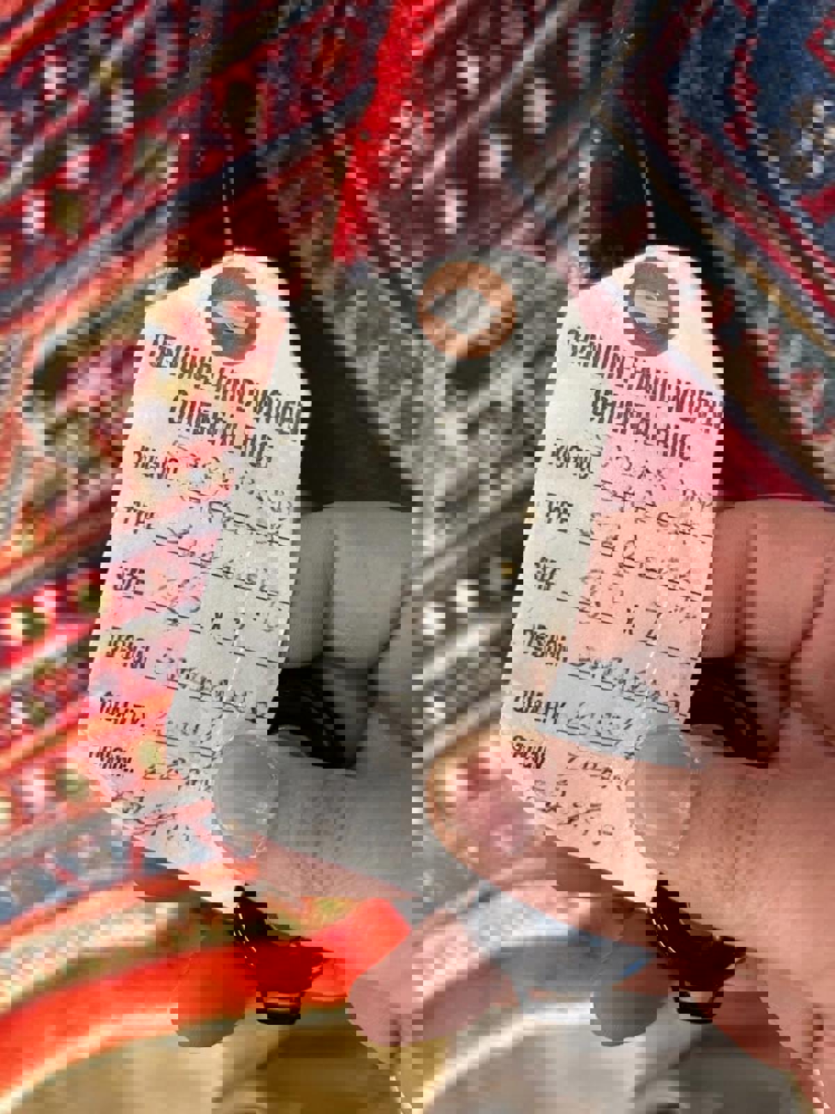 7'6"x8'5" Handmade 100% Wool Persian Sarouk Rug